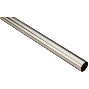 S822101 Stanley Home Designs 8 Ft. x 1-5/16 In. Cut-to-Length Closet Rod, Satin Nickel