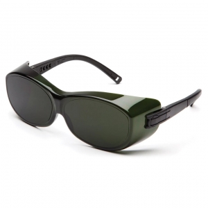 S3550SFJ Pyramex 5.0 IR Filter Polycarbonate Safety Glasses Black Spatula