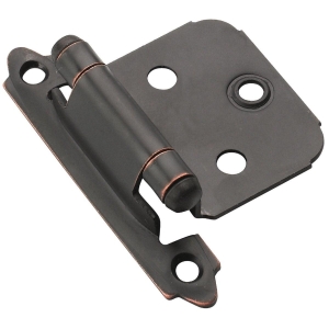 BPR3429ORB Amerock Oil Rubbed Bronze Self-Closing Face Mount Overlay Hinge (2-Pack)