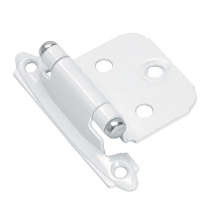 BPR3429W Amerock White Self-Closing Face Mount Variable Overlay Hinge (2-Pack)