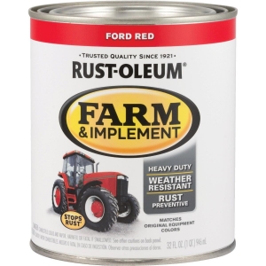280155 Rust-Oleum 1 Quart Ford Red Gloss Farm & Implement Enamel