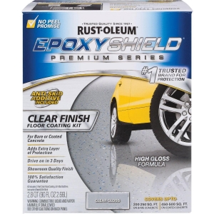 292514 Rust-Oleum EpoxyShield Clear Finish Floor Coating Kit, Clear, 2.8 Qt.