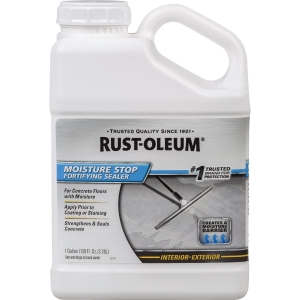 301239 Rust-Oleum Moisture Stop Fortifying Concrete Sealer, 1 Gal., Clear