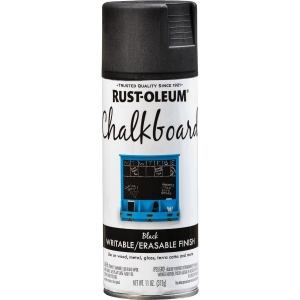 301438 Rust-Oleum Black 11 Oz. Erasable Chalkboard Spray Finish