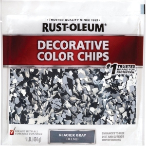 312449 Rust-Oleum Color Chip Concrete Coating, 1 Lb., Glacier Gray