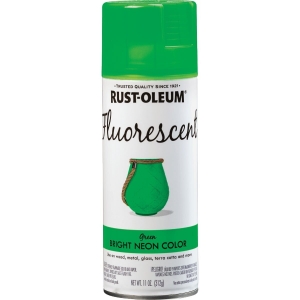 342417 Rust-Oleum Fluorescent 11 Oz. Gloss Spray Paint, Fluorescent Green