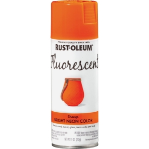 342568 Rust-Oleum Fluorescent 11 Oz. Gloss Spray Paint, Fluorescent Orange