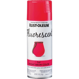342569 Rust-Oleum Fluorescent 11 Oz. Gloss Spray Paint, Fluorescent Pink
