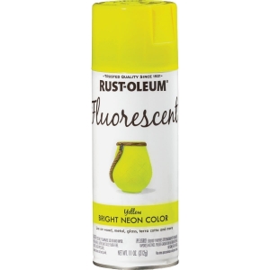 342571 Rust-Oleum Fluorescent 11 Oz. Gloss Spray Paint, Fluorescent Yellow