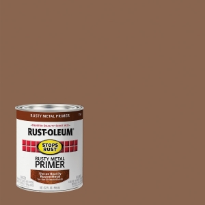7769502 Rust-Oleum Stops Rust Rusty Metal Primer, Red/Brown, 1 Qt.