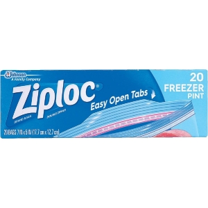 00399 Ziploc 1 Pt. Double Zipper Freezer Bag (20-Count)