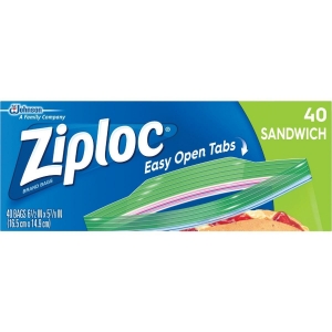 71139 Ziploc Sandwich Food Storage Bag (40-Count)