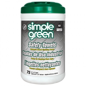13351 Simple Green Safety Towels, Dual-Sided, 75 ct, Canister