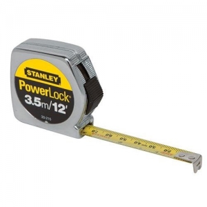 33-215 Stanley PowerLock Tape Measure,TAPE RULE Yellow P35ME1/2"x12'