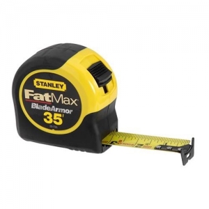 33-735 Stanley Fatmax Tape Measure,Bladearmor coated,Top Forward,1-1/4" blade width,L 35'