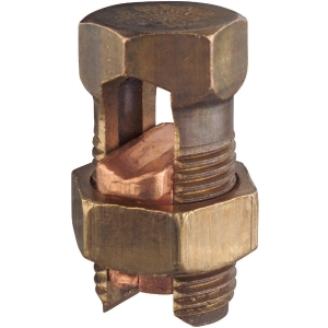 20SBC-B1-5 Blackburn 2/0 Str. to 2 Sol. Silicon Bronze Alloy High-Strength Split Bolt Connector