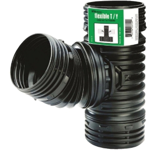 53702 Amerimax Flex-Drain 4 In. Flex-Drain Corrugated Tee