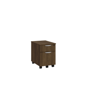 Mobile Box/File Ped w/ Lock Walnut