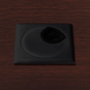Square Metal Grommet Black
