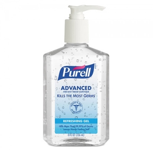 PURELL ADVANCED HAND SANITIZER-8OZ PUMP BTLS