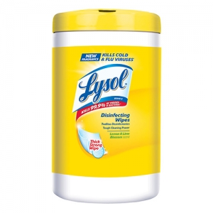 LYSOL 7 X 8 LEMON & LIME DISINFECTING WIPES-110CT