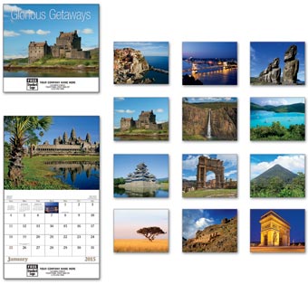 Glorious Getaways Wall Calendar