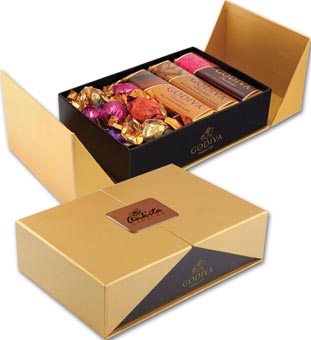 Golden Box of Godiva Sweets