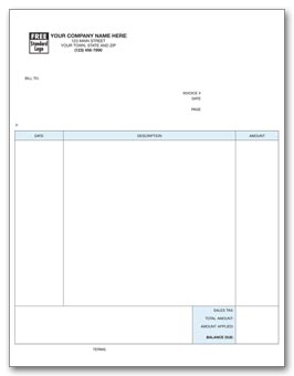 Laser Professional Invoice 2-part