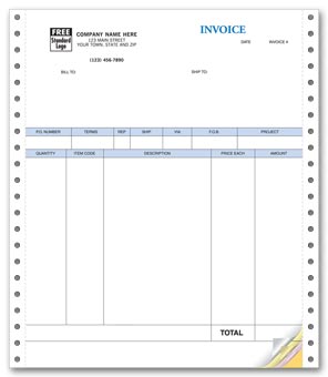 Product Invoices, Continuous, Classic 4-part