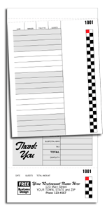 Guest Check Sets - Caf� 2-part