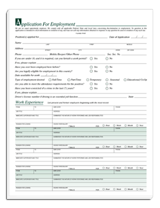 Employee Applications