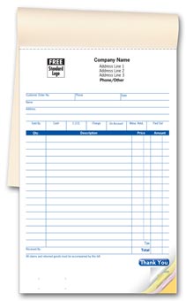 Multi-Purpose Sales Books, Large Format 2-part