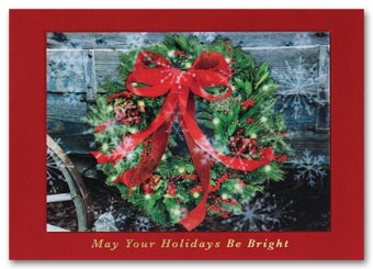 Wondrous Wreath Lenticular Holiday Card