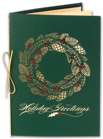 Holly Season Laser Cut Holiday Card