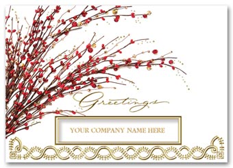 Red Berry Radiance Holiday Cards