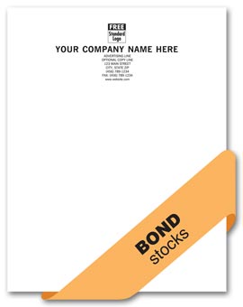 Value Letterhead, 1 or 2 ink colors, bond stocks