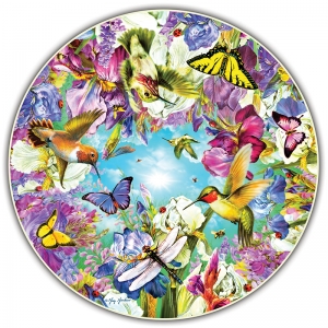 Round Table Puzzle, Hummingbirds, 500-Piece