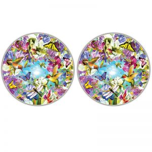 Round Table Puzzle, Hummingbirds, 500-Piece, Pack of 2