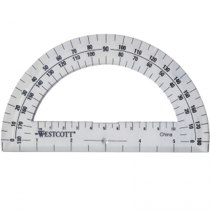 (36 EA) PROTRACTOR 6IN 180 DEGREE