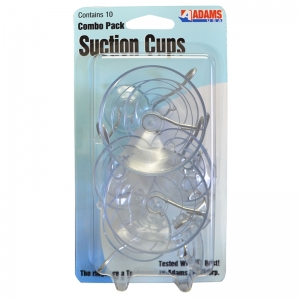 Suction Cup Combo Pack, 10 Per Pack, 12 Packs
