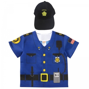 My 1st Career Gear Police Top & Cap, One Size Fits Most, 18-36 Months