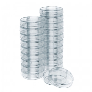 Plastic Petri Dishes, 50mm D, 20 Per Pack, 5 Packs