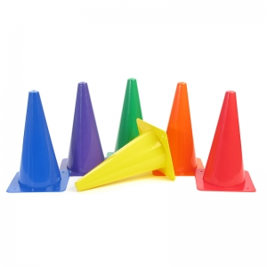 Rigid Plastic Cones, 12", Set of 6
