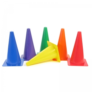 Rigid Plastic Cones, 12", 6 Per Set, 2 Sets