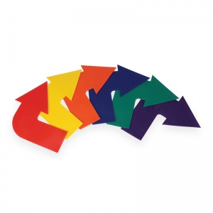 Curved Arrow Markers, Set of 6
