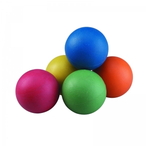 RAINBOW SPONGE BALL SET 2.5IN 6/ST