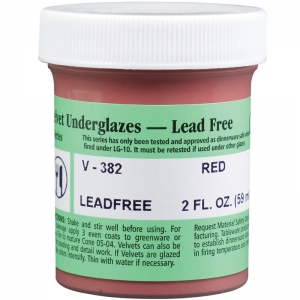 Amaco Velvet Underglaze, 2oz., Red