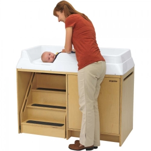 Changing Table With Locking Stairs