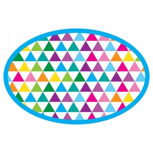 Magnetic Whiteboard Eraser, Color Triangles, Pack of 6