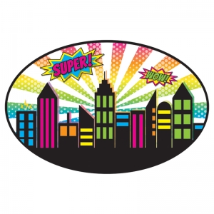 Magnetic Whiteboard Eraser, Super City, Pack of 6